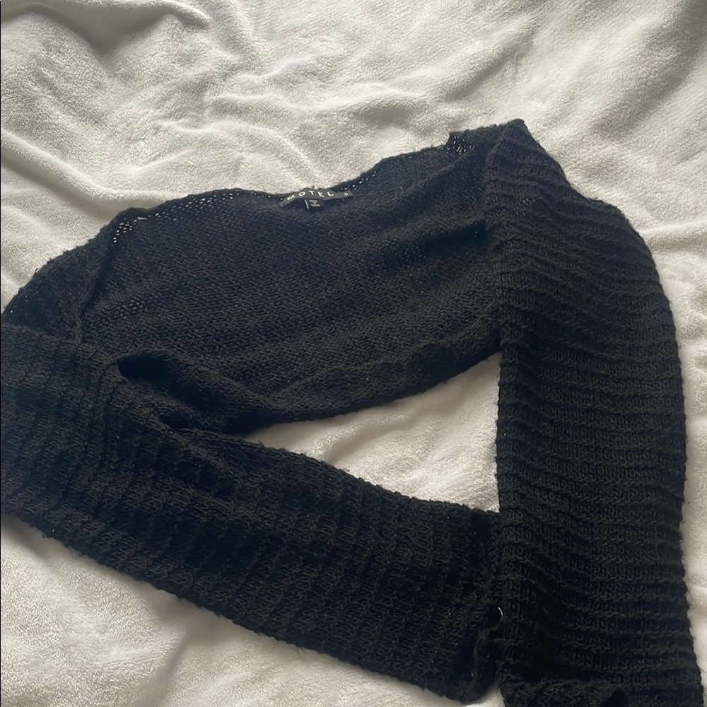Motel Rocks Black Mohair Bolero